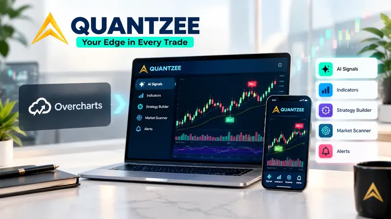 Overcharts alternative: Quantzee AI buy and sell signals, indicators and market scanner on TradingView desktop and mobile