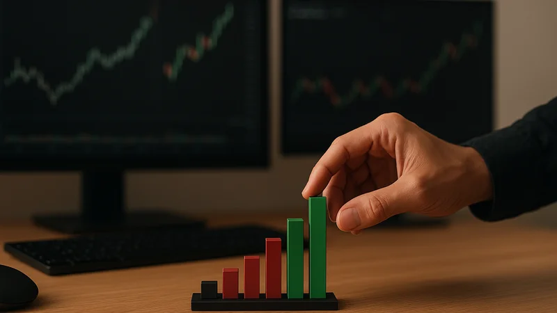 Order flow chart showing cumulative volume delta diverging from price near a session high
