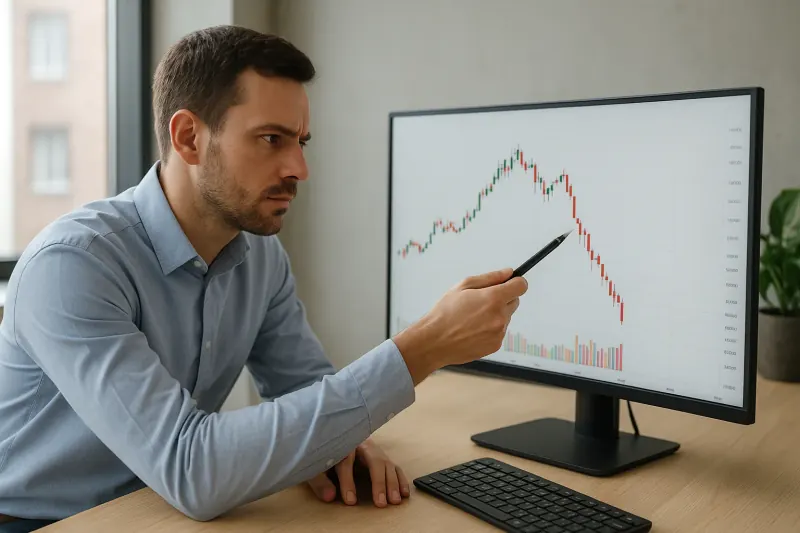 Judas swing trading illustration -- a fixed opening window on a candlestick chart showing an early price move that reverses, with a highlighted reversal zone and liquidity sweep markers