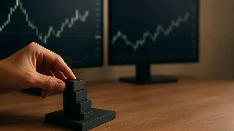 A 30-minute chart with an order block zone marked, showing origin candle open and low boundaries